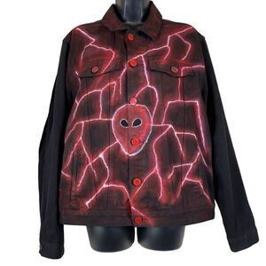 PacSun Custom Graphic Jean Jacket